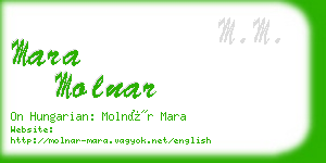 mara molnar business card